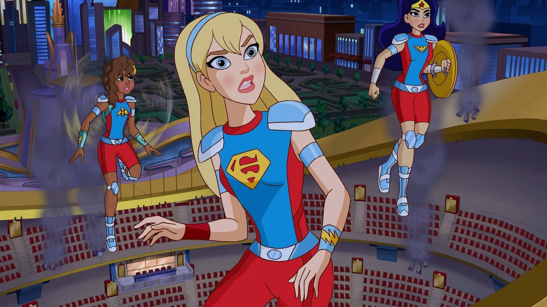 DC девчонки-супергерои: Межгалактические игры постер
