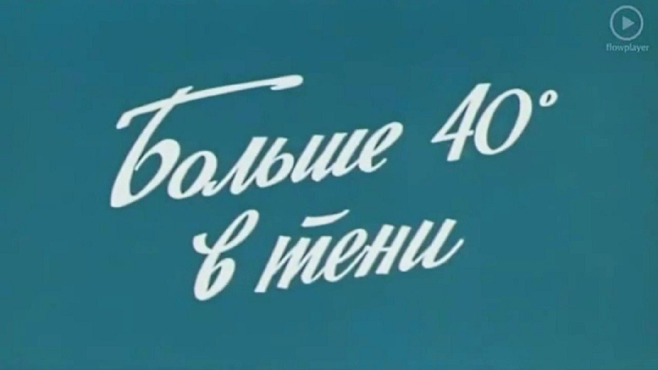40 градусов в тени постер