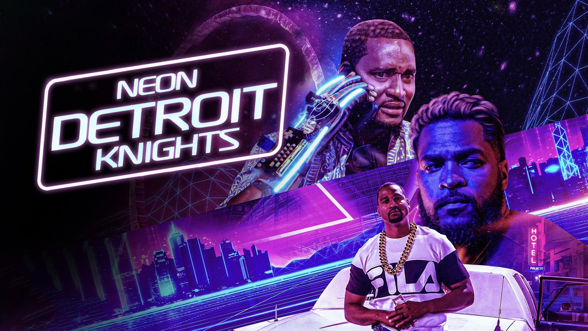 Неоновые рыцари Детройта постер