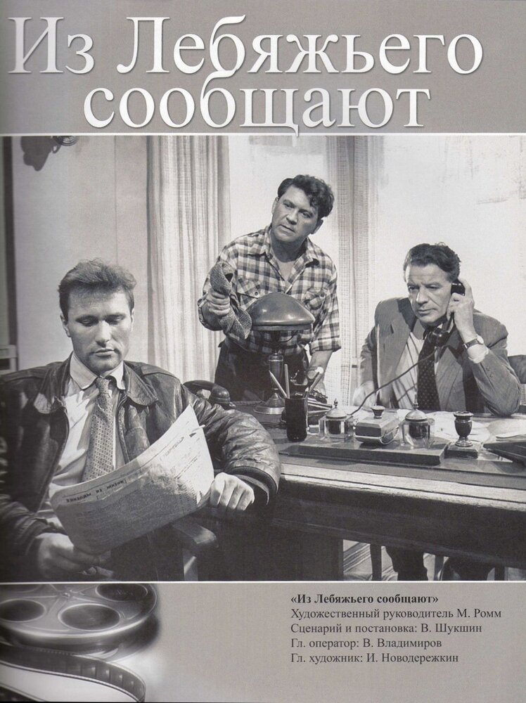 Из Лебяжьего сообщают постер