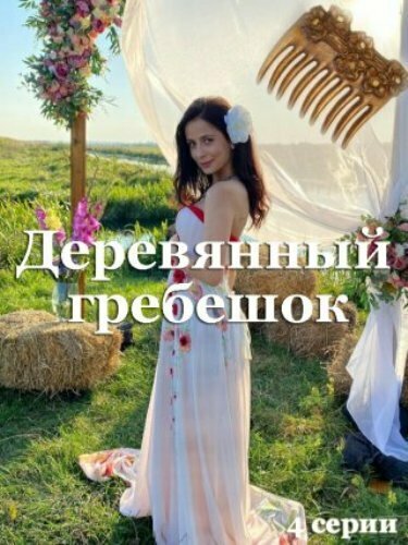 Деревянный гребешок постер