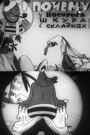 Почему у носорога шкура в складках постер